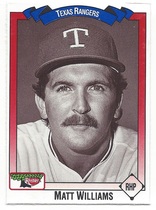 1993 Team Issue Texas Rangers Keebler #381 Matt E. Williams
