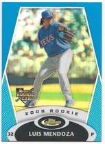 2008 Finest Blue Refractor #149 Luis Mendoza