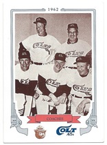 1989 Team Issue Astros Colt 45s Smokey #28 Colt Coaches