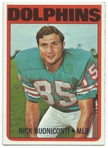 1972 Topps Base Set #43 Nick Buoniconti