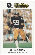 1982 Team Issue Pittsburgh Steelers Police #NNO Jack Ham