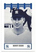 1992 Team Issue New York Yankees WIZ 50s #33 Sonny Dixon