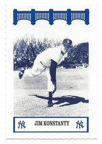 1992 Team Issue New York Yankees WIZ 50s #54 Jim Konstanty