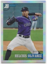 2021 Bowman Heritage Prospects Chrome Refractor #109 Helcris Olivarez