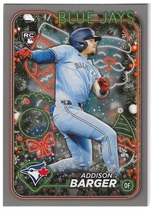 2024 Topps Holiday Silver Glitter #H181 Addison Barger