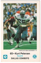 1983 Team Issue Dallas Cowboys Police #NNO Kurt Petersen