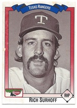 1993 Team Issue Texas Rangers Keebler #351 Rich Surhoff