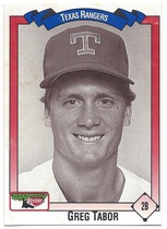 1993 Team Issue Texas Rangers Keebler #352 Greg Tabor