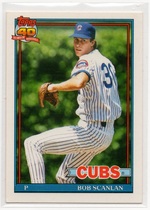 1991 Topps Traded Factory Set (White Stock Back) #105T Bob Scanlan