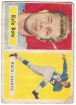 1957 Topps Base Set #59 Kyle Rote