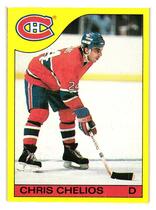 1985 Topps Box Bottoms #D Chris Chelios