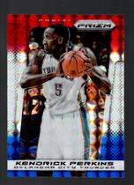 2013 Panini Prizm Prizms Red White and Blue Mosaic #168 Kendrick Perkins