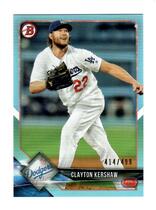 2018 Bowman Sky Blue #64 Clayton Kershaw