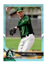 2018 Bowman Prospects Sky Blue #BP44 James Kaprielian
