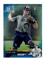 2017 Bowman Chrome Draft Blue Refractor #BDC-145 Blake Hunt