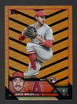 2023 Topps Update Orange and Black Foil #US196 Zack Weiss