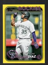 2024 Topps Yellow #161 Elias Diaz