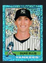 2025 Topps Heritage Chrome Light Blue Sparkle Refractor #266 Duke Ellis