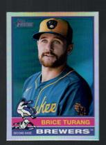 2025 Topps Heritage Chrome Refractor #402 Brice Turang