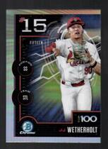2025 Bowman Chrome Bowman Scouts Top 100 #BTP-15 Jj Wetherholt