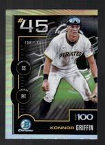 2025 Bowman Chrome Bowman Scouts Top 100 #BTP-45 Konnor Griffin
