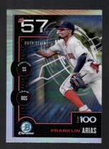 2025 Bowman Chrome Bowman Scouts Top 100 #BTP-57 Franklin Arias