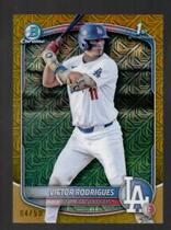 2025 Bowman Chrome Mega Box Prospects Gold Refractor #BCP-45 Victor Rodrigues