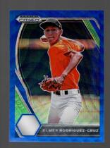 2021 Panini Prizm Draft Picks Blue Wave Prizm #PDP105 Elmer Rodriguez-Cruz