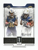 2015 Panini Contenders Round Numbers #4 Melvin Gordon|Todd Gurley