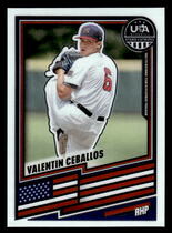 2026 Panini Prizm Stars & Stripes #137 Valentin Ceballos