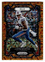 2023 Panini Prizm Orange Disco Prizm #310 Justin Shorter