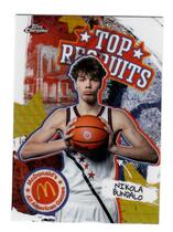2025 Topps Chrome McDonalds All American Top Recruits Refractor #TP-14 Nikola Bundalo