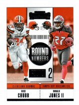 2018 Panini Contenders Round Numbers #5 Nick Chubb|Ronald Jones Ii