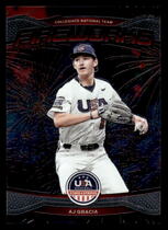 2026 Panini Prizm Stars & Stripes Fireworks #14 Aj Gracia