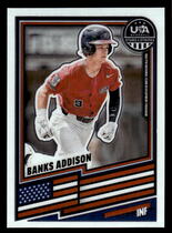 2026 Panini Prizm Stars & Stripes #163 Banks Addison