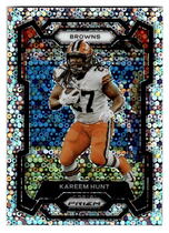2023 Panini Prizm Orange Disco Prizm #67 Kareem Hunt
