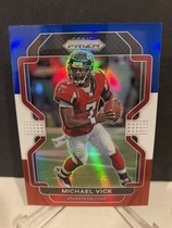 2021 Panini Prizm Prizm Red White & Blue #330 Michael Vick