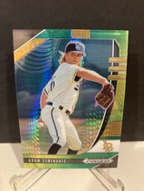 2020 Panini Prizm Draft Picks Prizm Green & Yellow Hyper #PDP141 Adam Seminaris