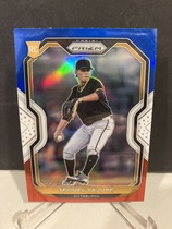 2021 Panini Prizm Red White & Blue Prizm #165 Miguel Yajure
