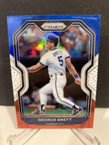 2021 Panini Prizm Red White & Blue Prizm #188 George Brett