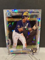 2021 Bowman Chrome Prospects Atomic Refractor #BCP-2 Freddy Zamora