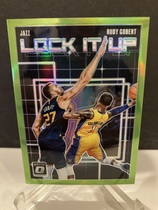 2018 Donruss Optic Lock it Up Lime Green #3 Rudy Gobert