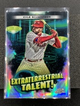 2023 Topps Chrome Cosmic Extraterrestrial Talent #ET-17 Kyle Schwarber