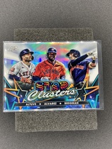 2023 Topps Chrome Cosmic Stars Clusters #SC-11 Alex Bregman|Jose Altuve|Yordan Alvarez