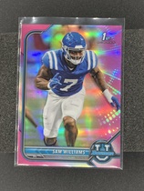 2022 Bowman University Chrome Pink Refractor #73 Sam Williams