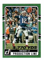 2016 Donruss Production Line Yardage #13 Tom Brady