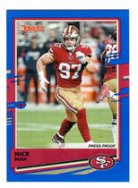 2020 Donruss Press Proof Blue #12 Nick Bosa