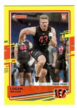 2020 Donruss Press Proof Yellow #293 Logan Wilson