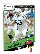 2021 Panini Classics #134 Jeff Saturday