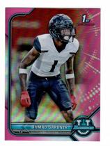 2022 Bowman University Chrome Pink Refractor #38 Ahmad Gardner